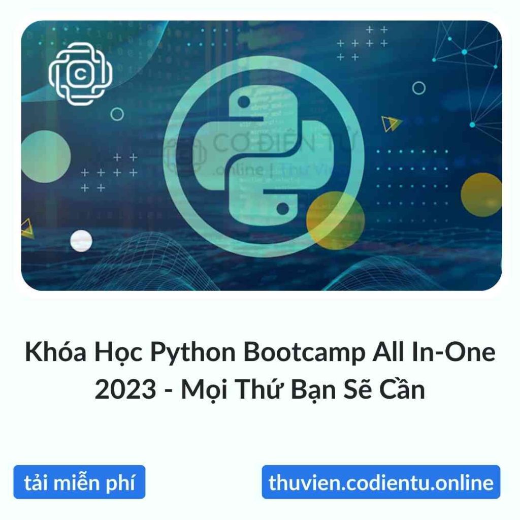 Bootstra Python Logo Khóa Học Python Bootcamp All In-One 2023 - Mọi Thứ Bạn Sẽ Cần