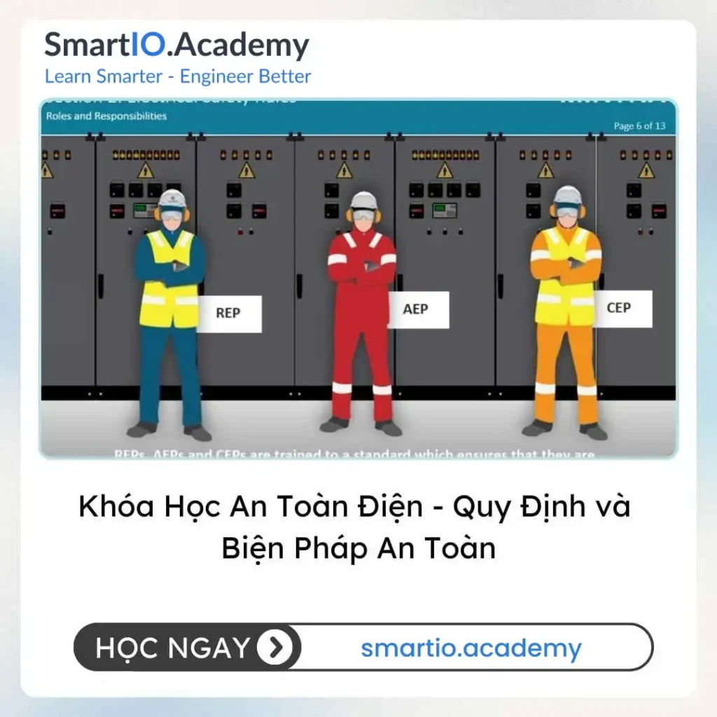 Khóa Học An Toàn Điện - Quy Định và Biện Pháp An Toàn - khóa học SmartIO Academy