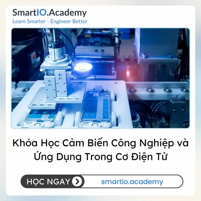 Khóa Học Cảm Biến Công Nghiệp và Ứng Dụng Trong Cơ Điện Tử - khóa học SmartIO Academy