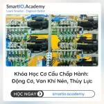 Khóa Học Cơ Cấu Chấp Hành: Động Cơ, Van Khí Nén, Thủy Lực - khóa học SmartIO Academy