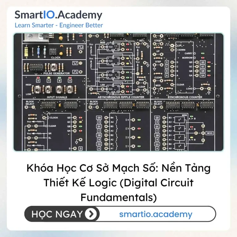 Khóa Học Cơ Sở Mạch Số: Nền Tảng Thiết Kế Logic (Digital Circuit Fundamentals) - khóa học SmartIO Academy