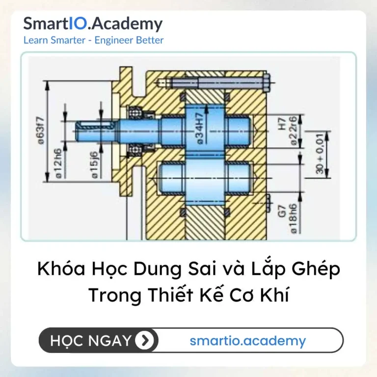 Khóa Học Dung Sai và Lắp Ghép Trong Thiết Kế Cơ Khí - khóa học SmartIO Academy