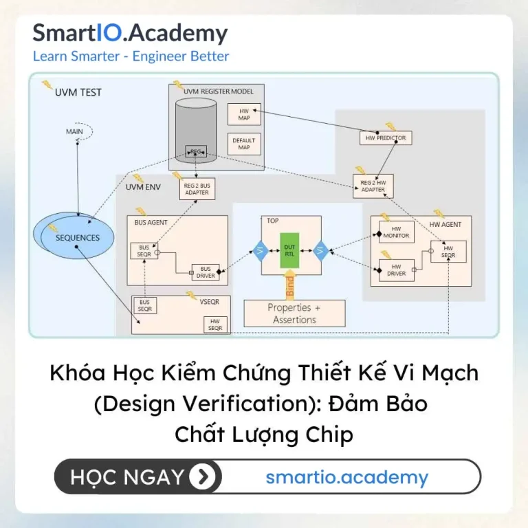 Khóa Học Kiểm Chứng Thiết Kế Vi Mạch (Design Verification): Đảm Bảo Chất Lượng Chip - khóa học SmartIO Academy