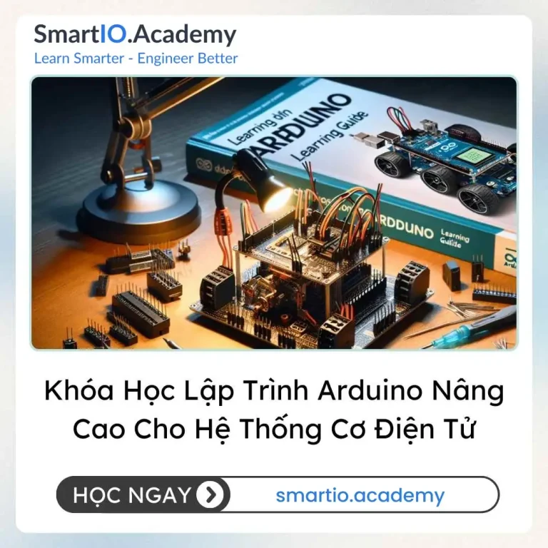 Khóa Học Lập Trình Arduino Nâng Cao Cho Hệ Thống Cơ Điện Tử (Advanced Arduino Programming for Mechatronics Systems) - khóa học SmartIO Academy