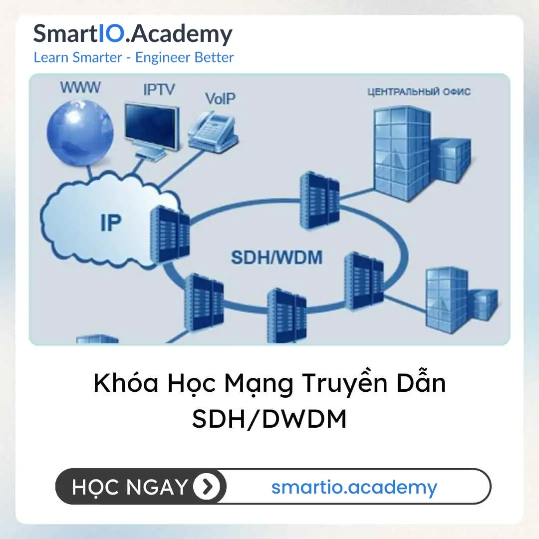 Khóa Học Mạng Truyền Dẫn SDH/DWDM Khóa Học Mạng Truyền Dẫn SDH/DWDM - khóa học SmartIO Academy