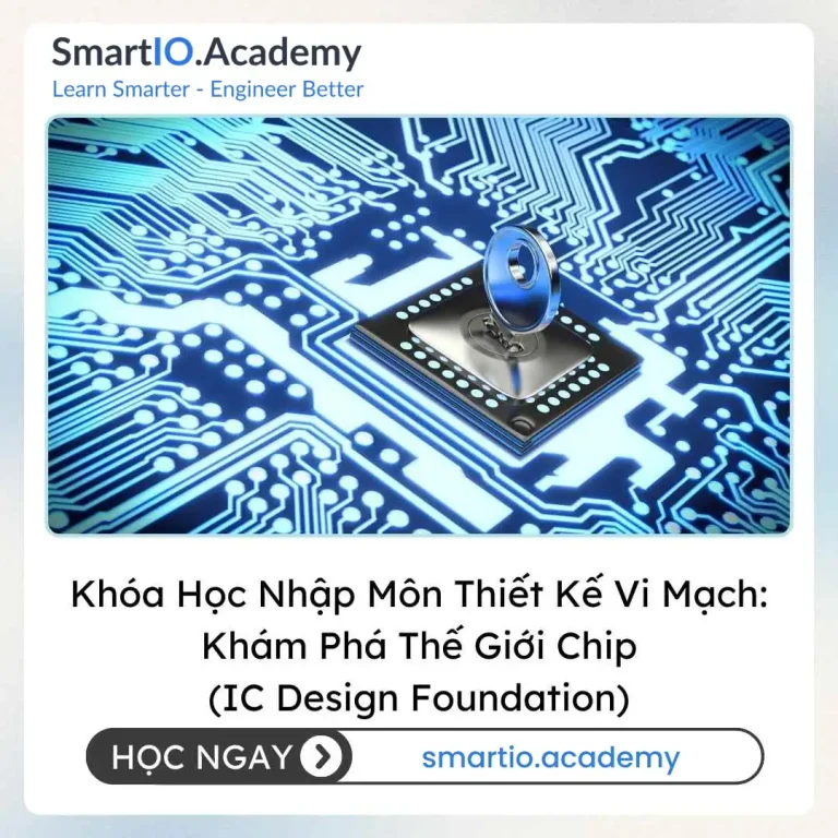 Khóa Học Nhập Môn Thiết Kế Vi Mạch: Khám Phá Thế Giới Chip (IC Design Foundation) - khóa học SmartIO Academy