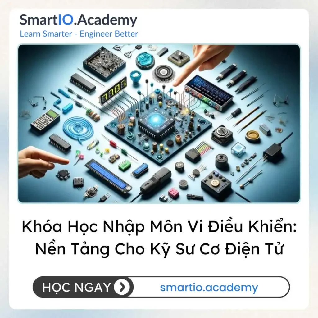 Khóa Học Nhập Môn Vi Điều Khiển: Nền Tảng Cho Kỹ Sư Cơ Điện Tử (Introduction to Microcontrollers for Mechatronics Engineers) - khóa học SmartIO Academy