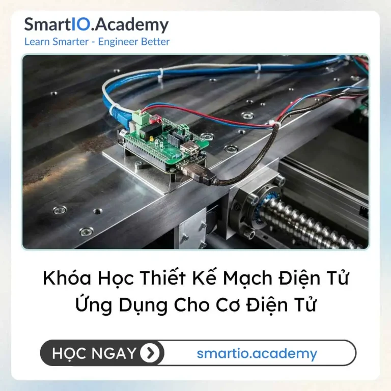Khóa Học Thiết Kế Mạch Điện Tử Ứng Dụng Cho Cơ Điện Tử - khóa học SmartIO Academy