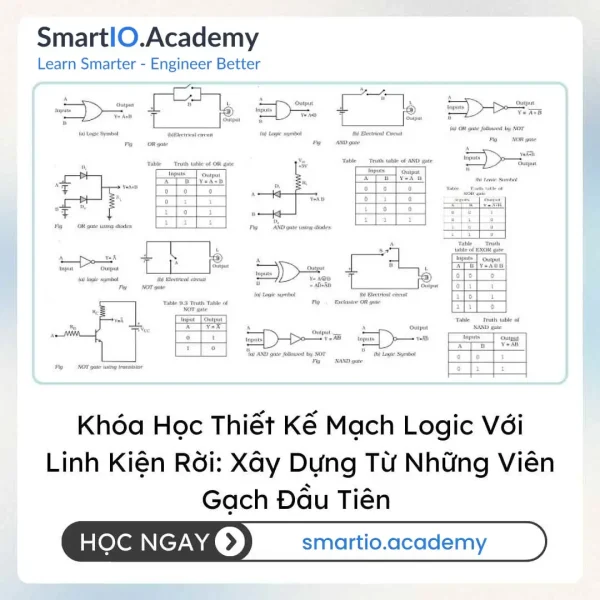 Khóa Học Thiết Kế Mạch Logic Với Linh Kiện Rời: Xây Dựng Từ Những Viên Gạch Đầu Tiên (Discrete Logic Circuit Design)