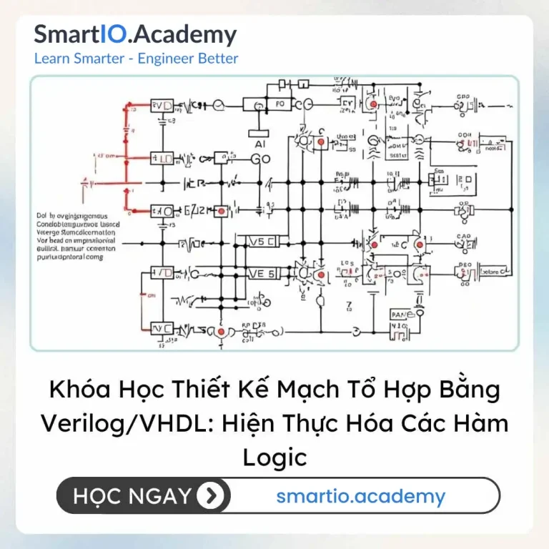Khóa Học Thiết Kế Mạch Tổ Hợp Bằng Verilog/VHDL: Hiện Thực Hóa Các Hàm Logic (Combinational Circuit Design with Verilog/VHDL) - khóa học SmartIO Academy