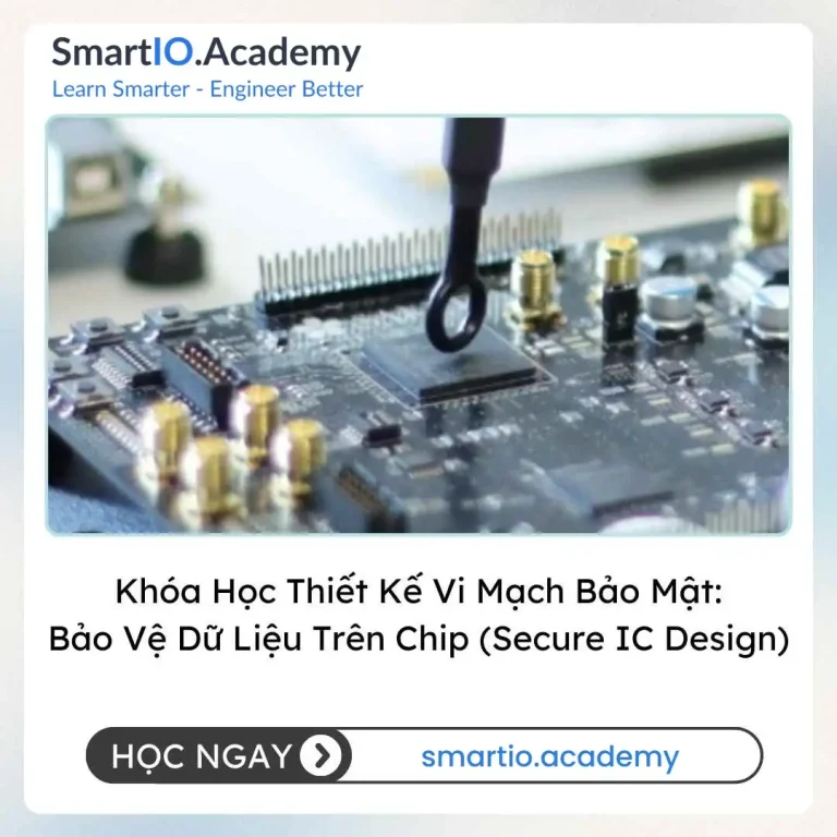 Khóa Học Thiết Kế Vi Mạch Bảo Mật: Bảo Vệ Dữ Liệu Trên Chip (Secure IC Design) - khóa học SmartIO Academy