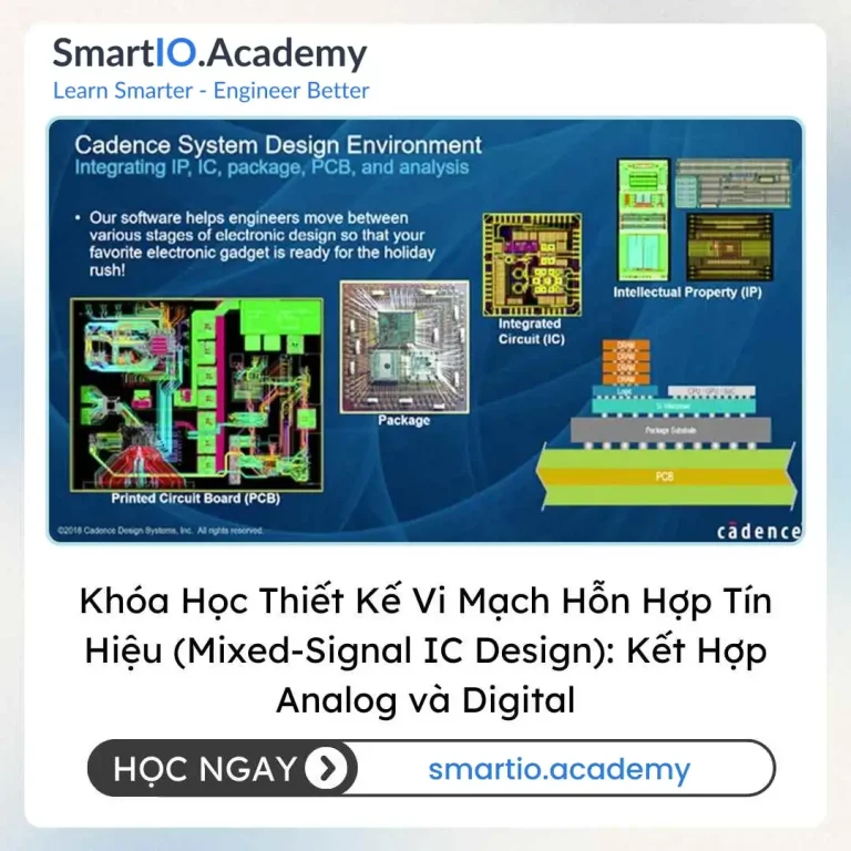 Khóa Học Thiết Kế Vi Mạch Hỗn Hợp Tín Hiệu (Mixed-Signal IC Design): Kết Hợp Analog và Digital - khóa học SmartIO Academy