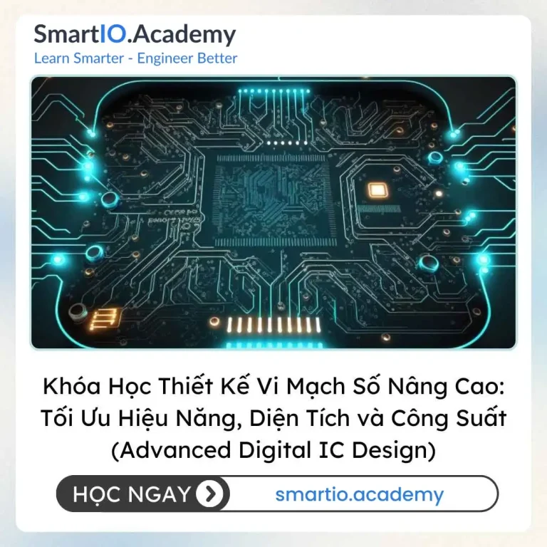 Khóa Học Thiết Kế Vi Mạch Số Nâng Cao: Tối Ưu Hiệu Năng, Diện Tích và Công Suất (Advanced Digital IC Design) - khóa học SmartIO Academy