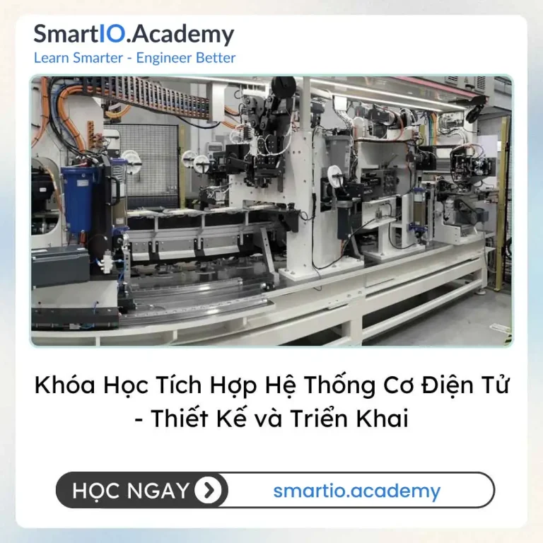 Khóa Học Tích Hợp Hệ Thống Cơ Điện Tử - Thiết Kế và Triển Khai - khóa học SmartIO Academy