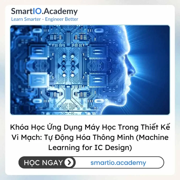 Khóa Học Ứng Dụng Máy Học Trong Thiết Kế Vi Mạch: Tự Động Hóa Thông Minh (Machine Learning for IC Design) - khóa học SmartIO Academy