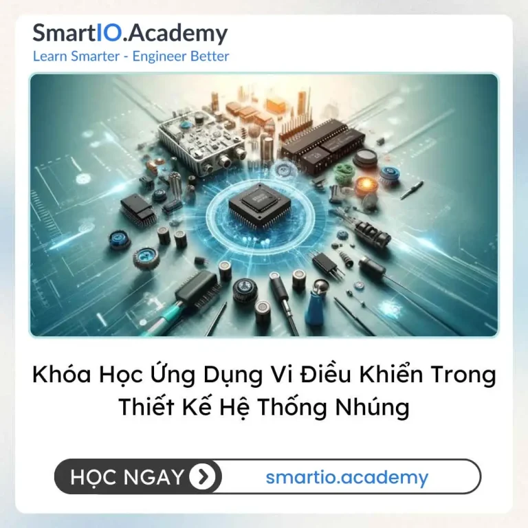 Khóa Học Ứng Dụng Vi Điều Khiển Trong Thiết Kế Hệ Thống Nhúng - khóa học SmartIO Academy
