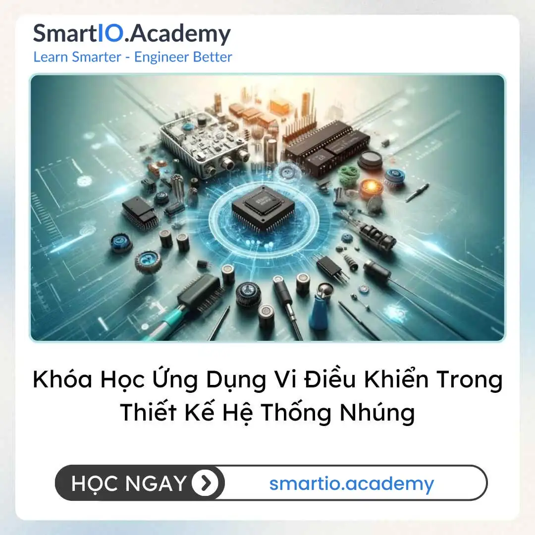 Khóa Học Ứng Dụng Vi Điều Khiển Trong Thiết Kế Hệ Thống Nhúng Khóa Học Ứng Dụng Vi Điều Khiển Trong Thiết Kế Hệ Thống Nhúng - khóa học SmartIO Academy