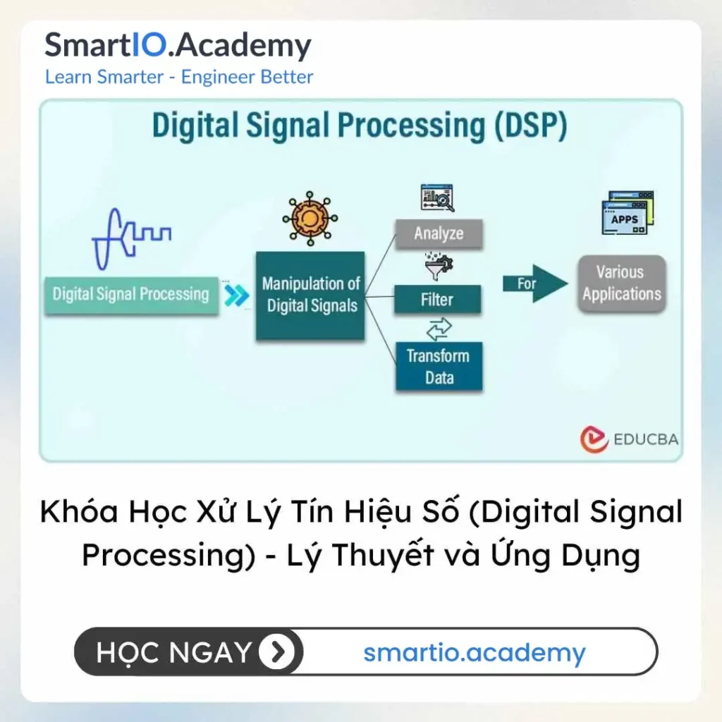 Khóa Học Xử Lý Tín Hiệu Số (Digital Signal Processing) - Lý Thuyết và Ứng Dụng - khóa học SmartIO Academy